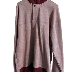 Orvis Maroon blend Stylish  Long Sleeve Top XL